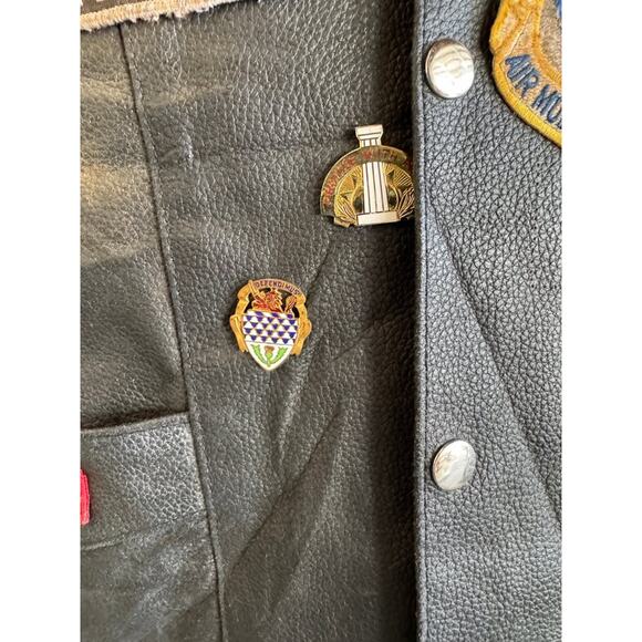 Vintage Motorcycle Vest/Cut - Size 44 - Picture 2 of 4